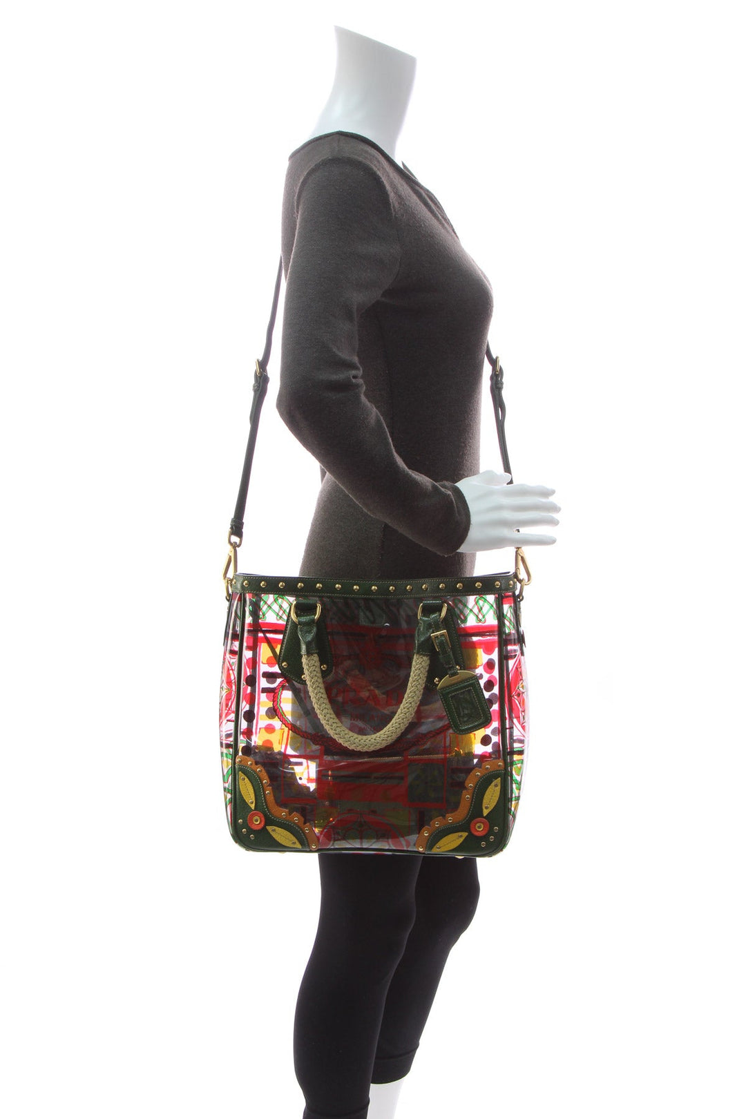 Printed Plex Stampato Shopping Tote Bag