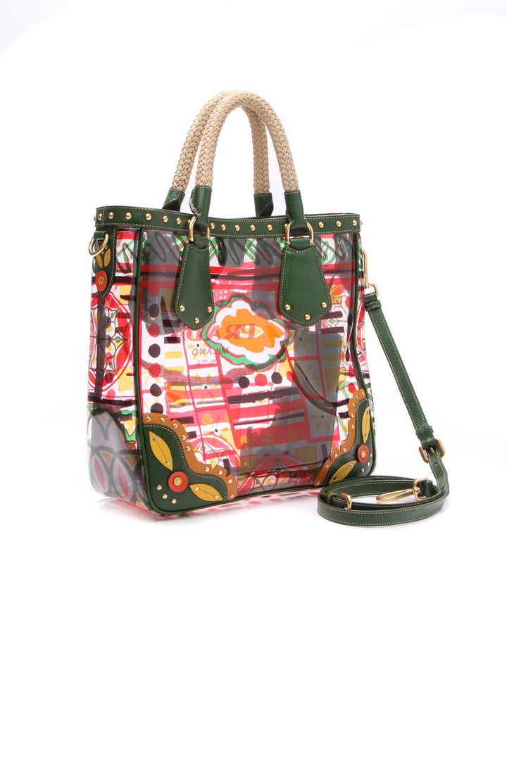 Printed Plex Stampato Shopping Tote Bag