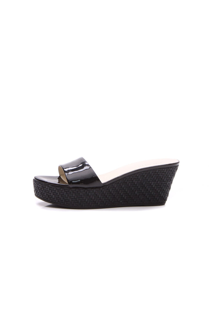 Woven Wedge Sandals - Size 38