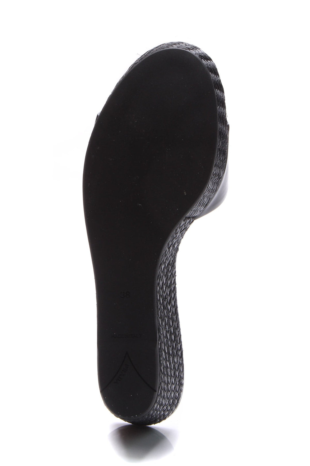 Woven Wedge Sandals - Size 38