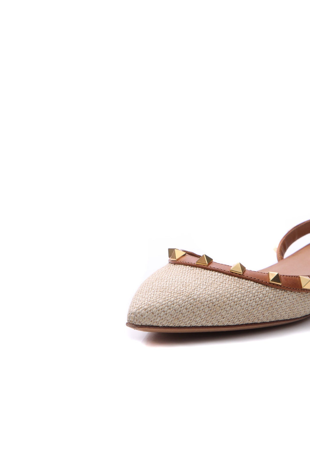 Rockstud Woven Flats - Size 38.5
