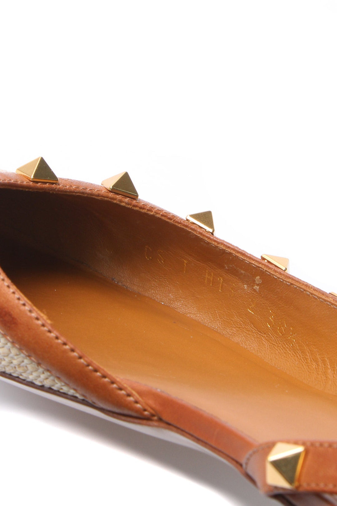 Rockstud Woven Flats - Size 38.5