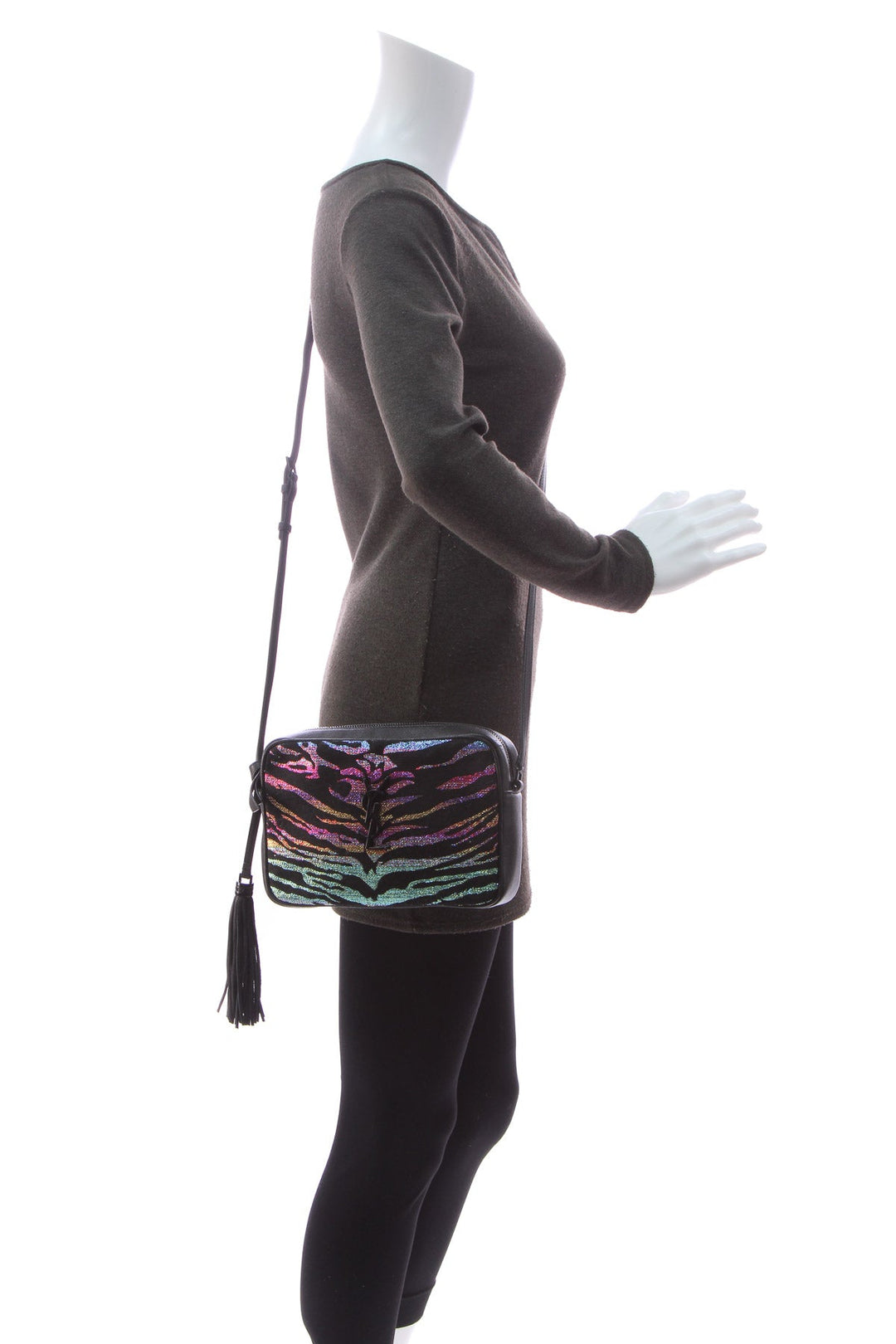 Metallic Tiger Stripe Lou Camera Bag