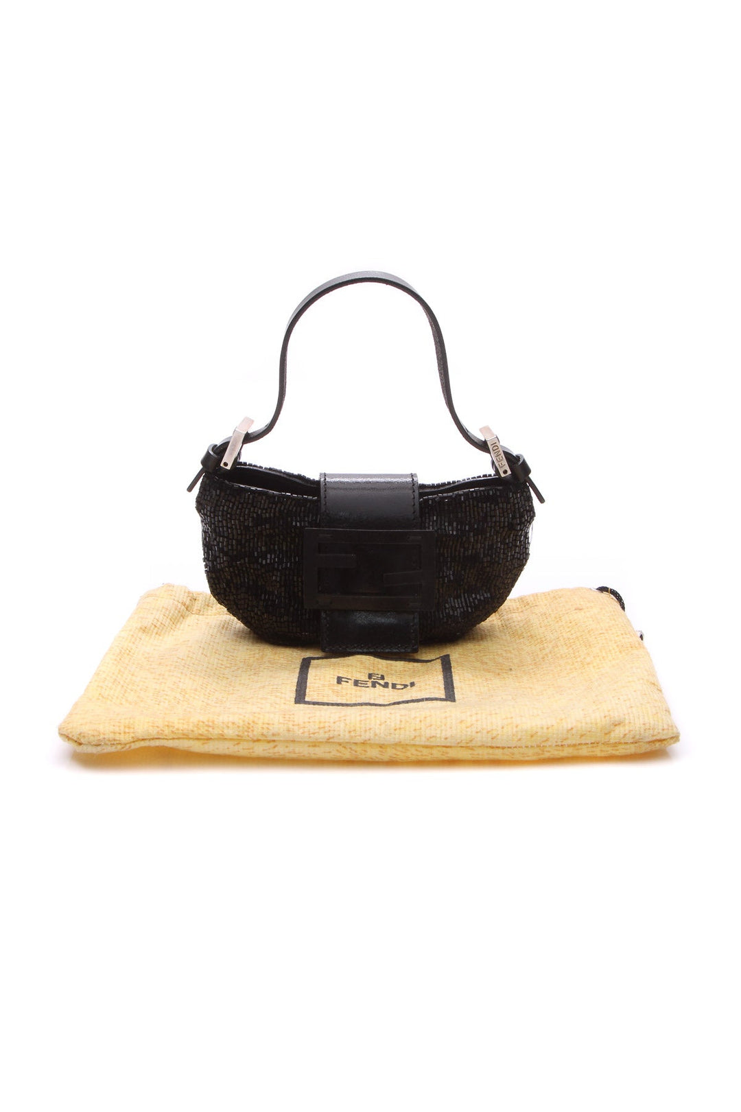 Beaded Mini Croissant Bag