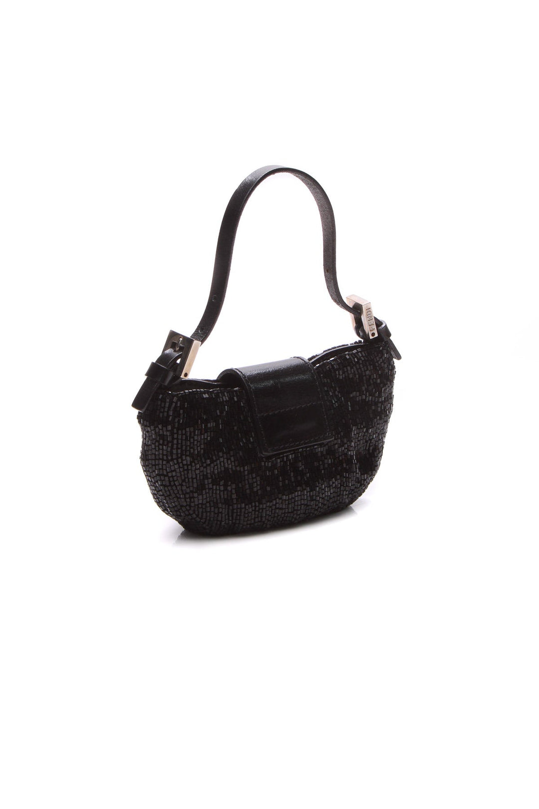 Beaded Mini Croissant Bag
