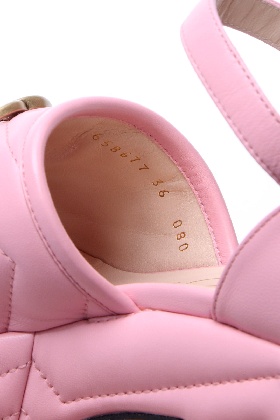 GG Marmont Platform Sandals - Size 36
