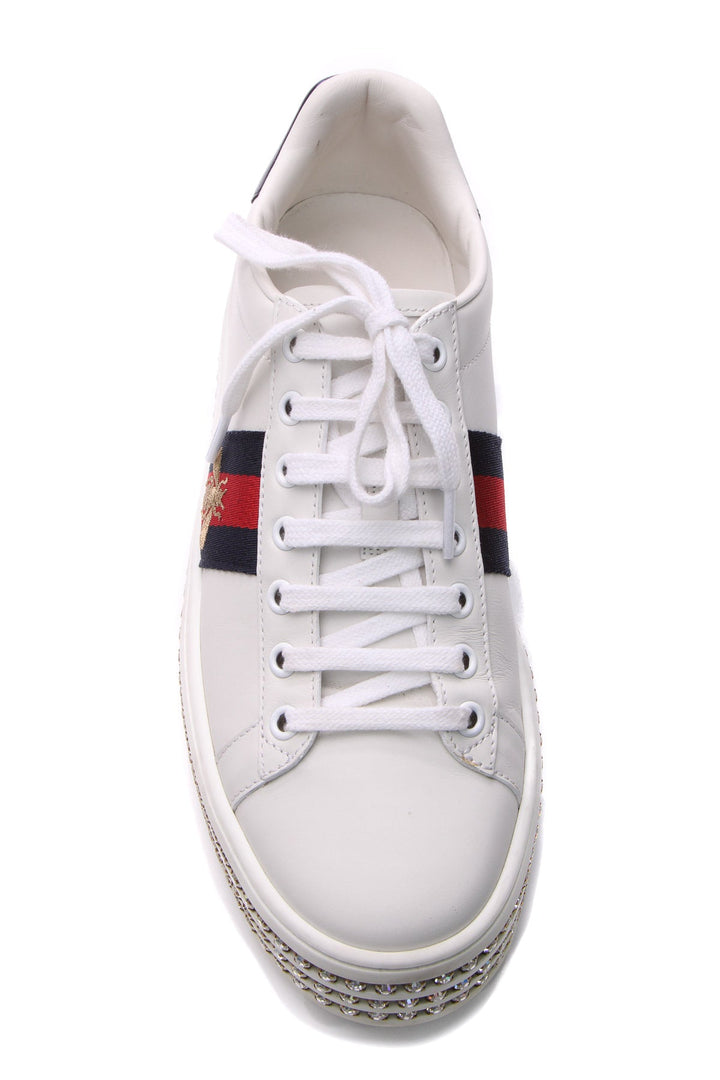 Crystal Web Ace Platform Sneakers - Size 38