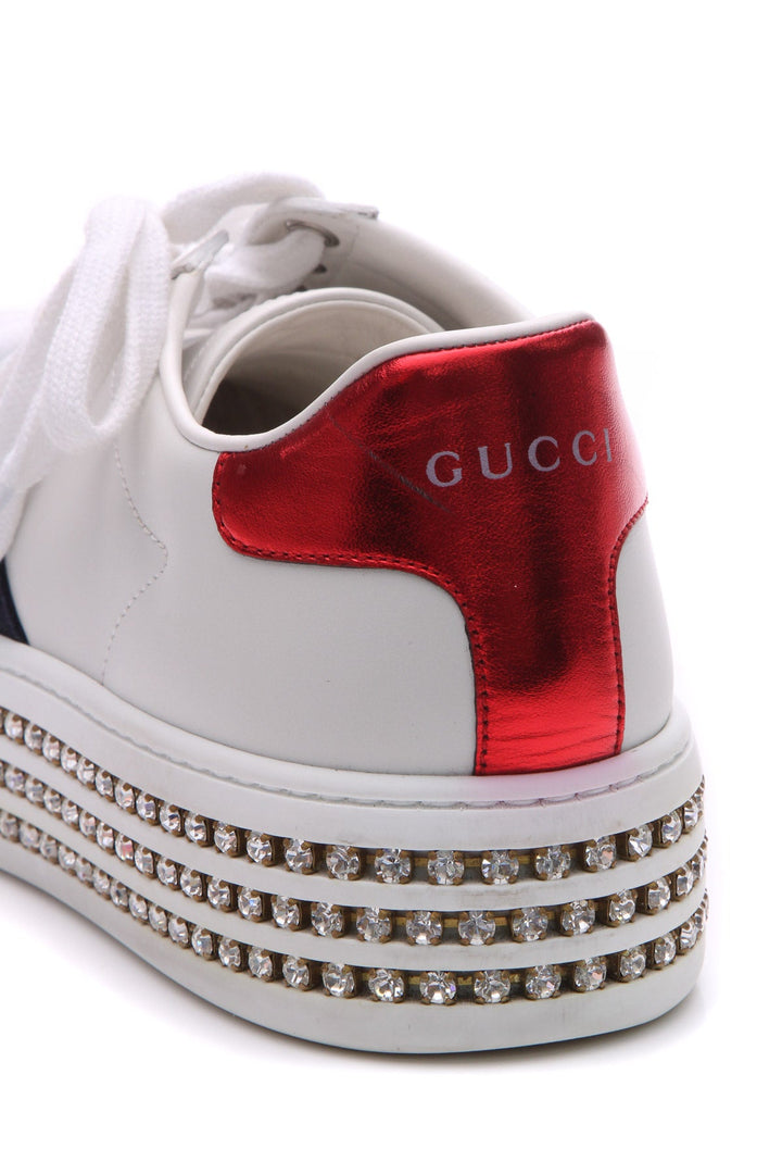 Crystal Web Ace Platform Sneakers - Size 38
