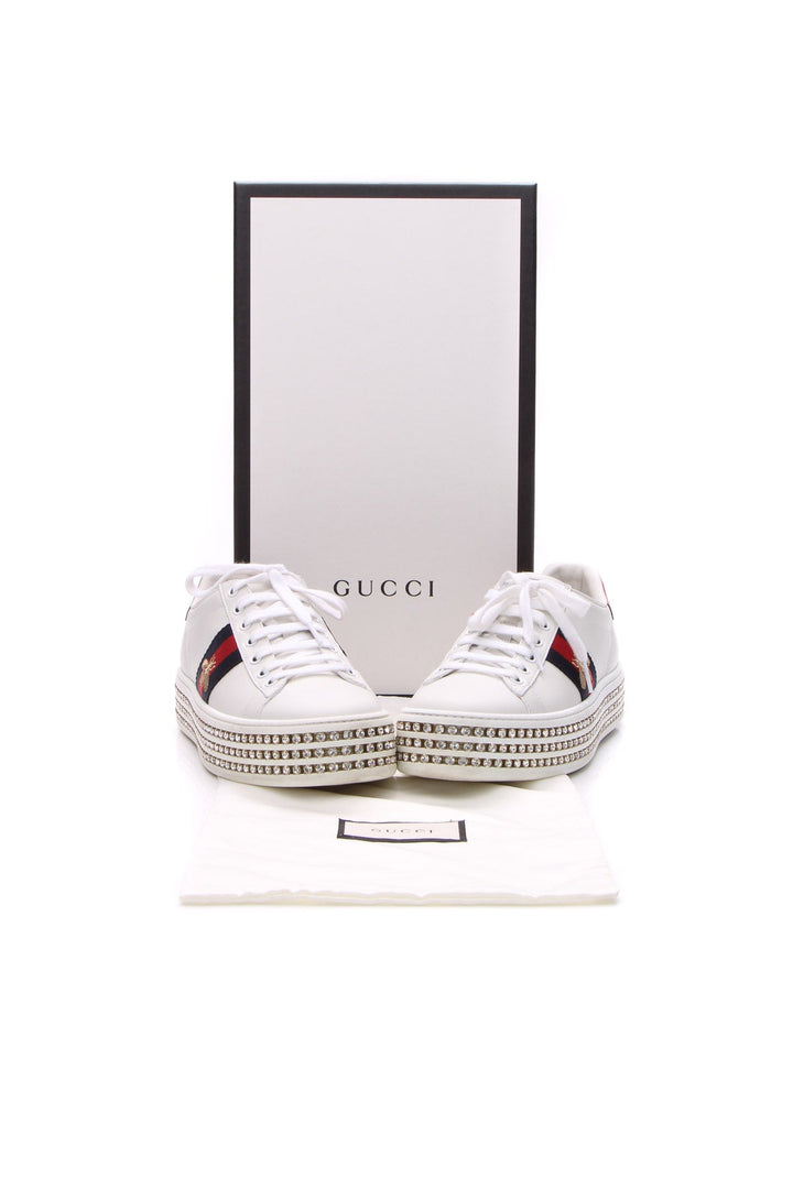 Crystal Web Ace Platform Sneakers - Size 38