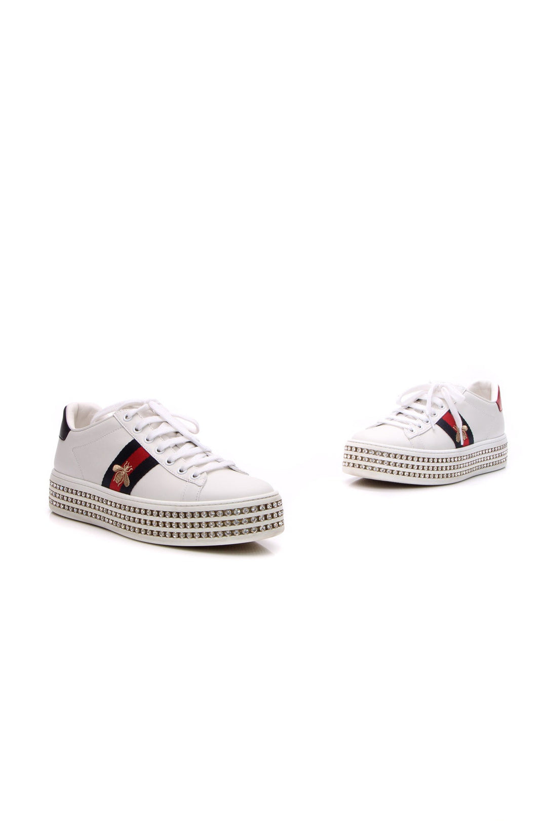 Crystal Web Ace Platform Sneakers - Size 38