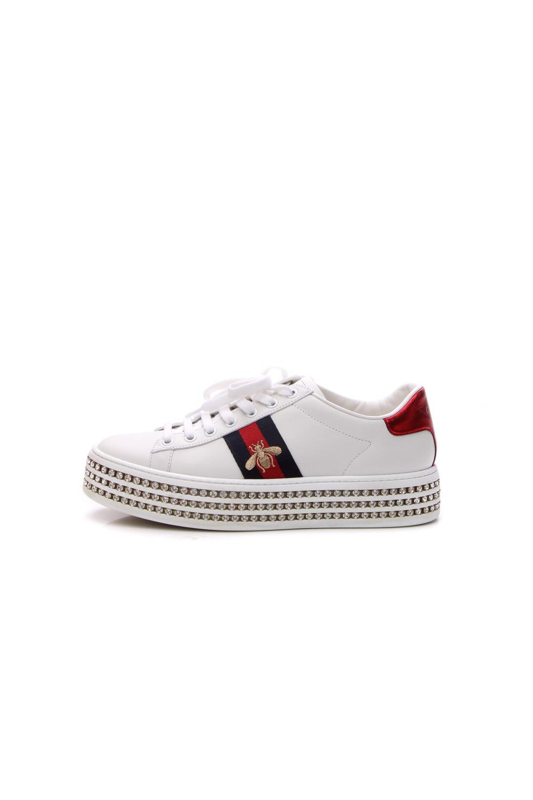 Crystal Web Ace Platform Sneakers - Size 38