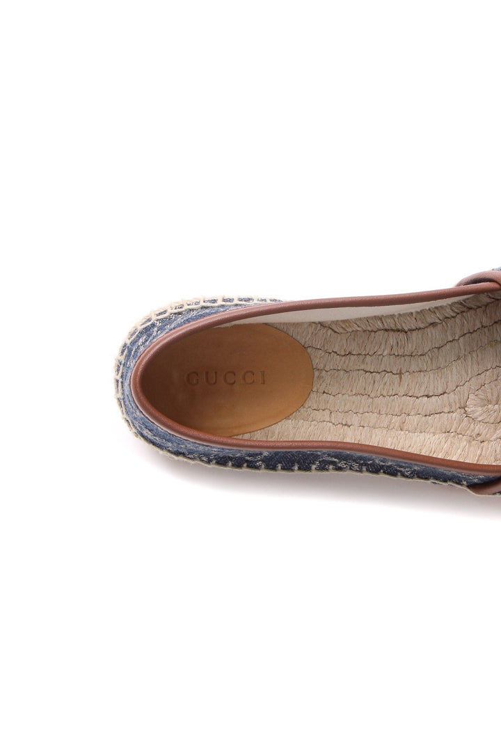 Jacquard Espadrille Flats - Size 38.5
