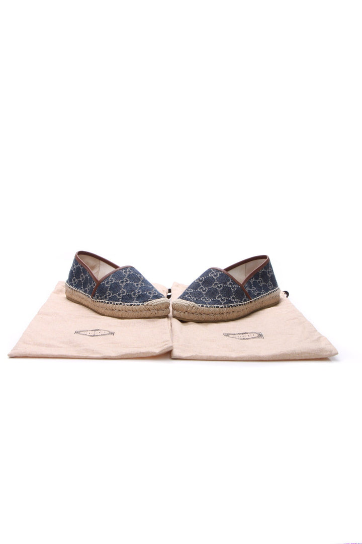 Jacquard Espadrille Flats - Size 38.5