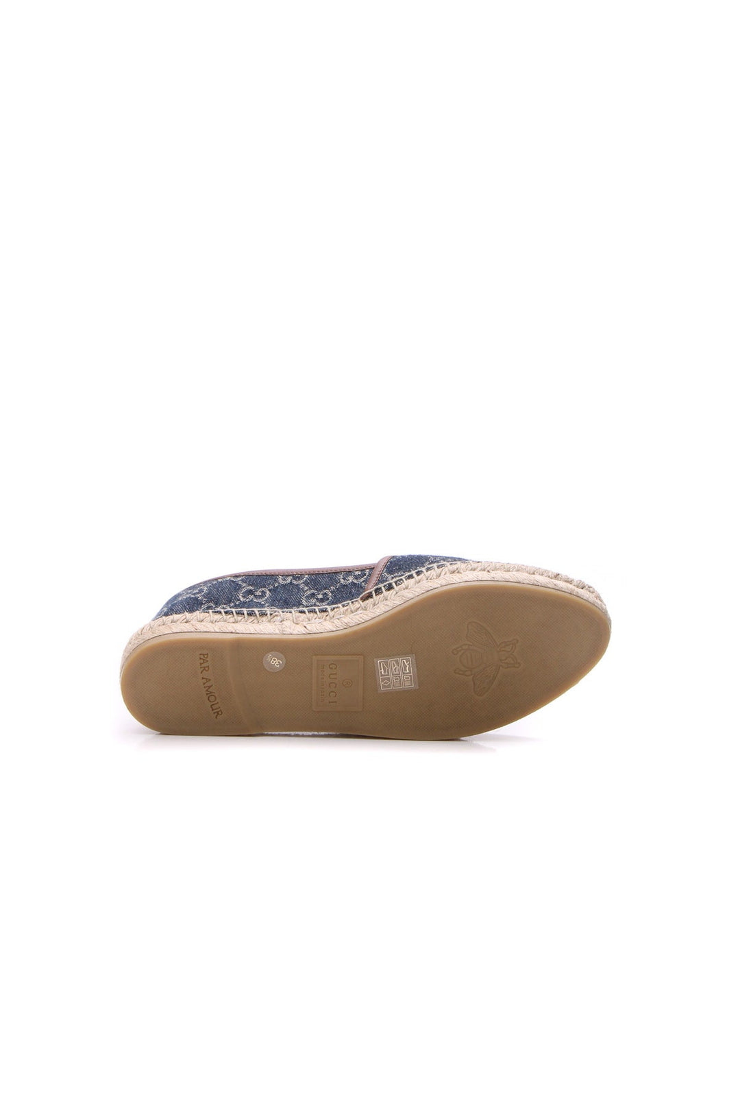 Jacquard Espadrille Flats - Size 38.5