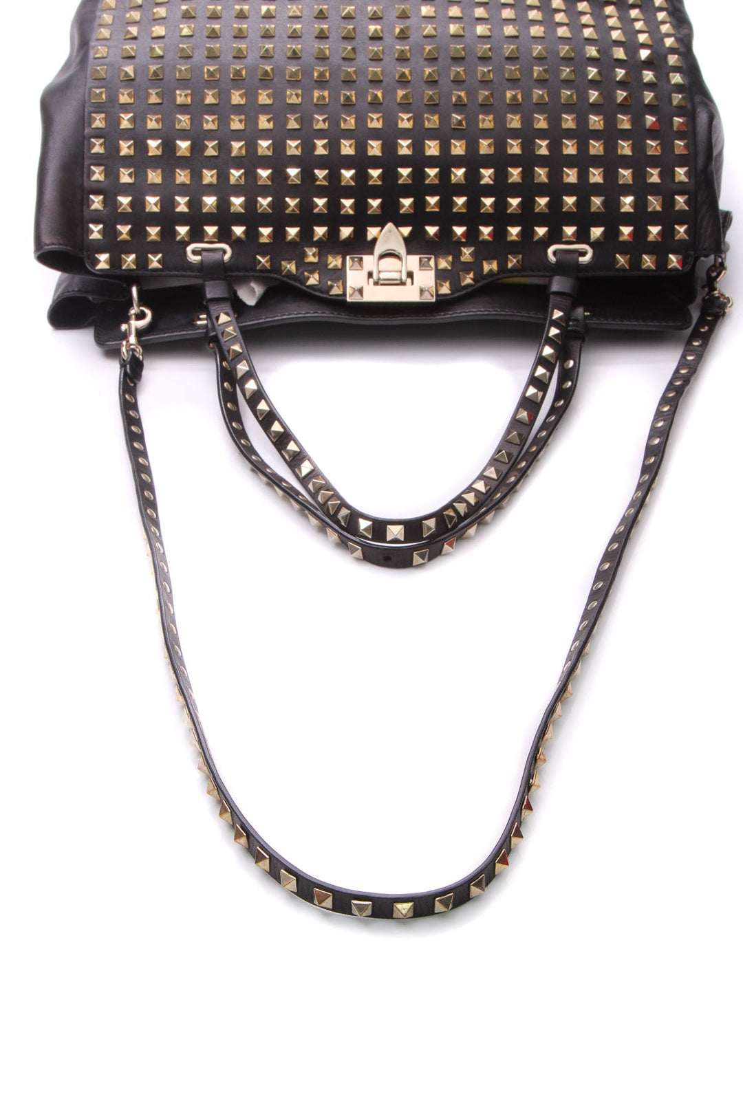 Rockstud All Over Trapeze Tote Bag
