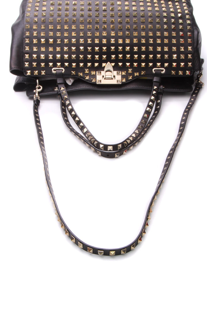 Rockstud All Over Trapeze Tote Bag