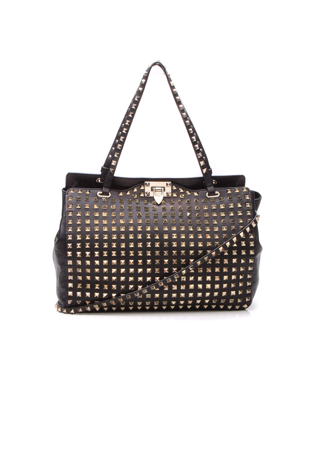 Rockstud All Over Trapeze Tote Bag