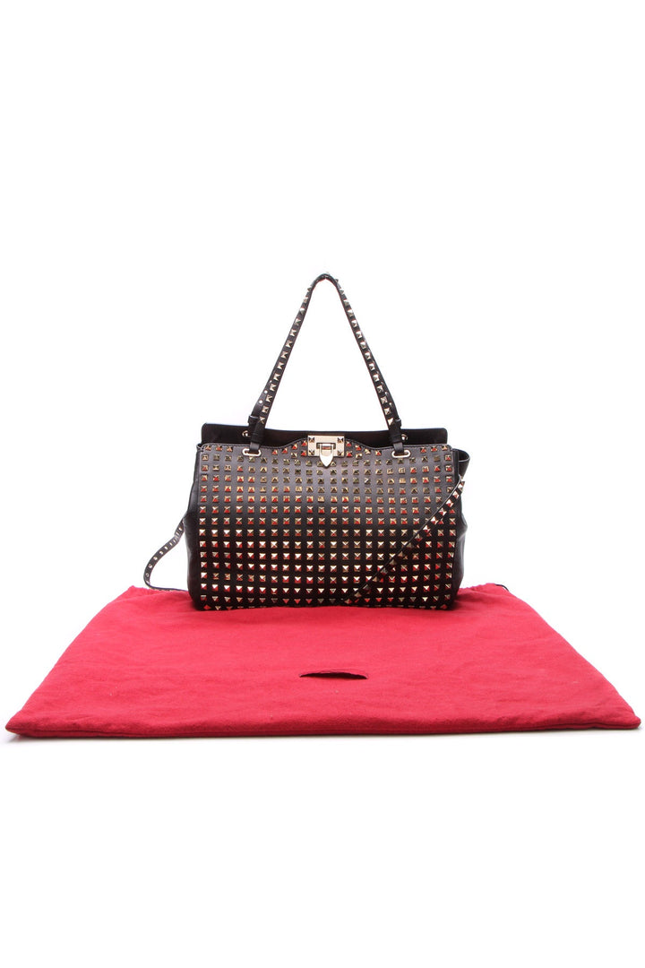 Rockstud All Over Trapeze Tote Bag