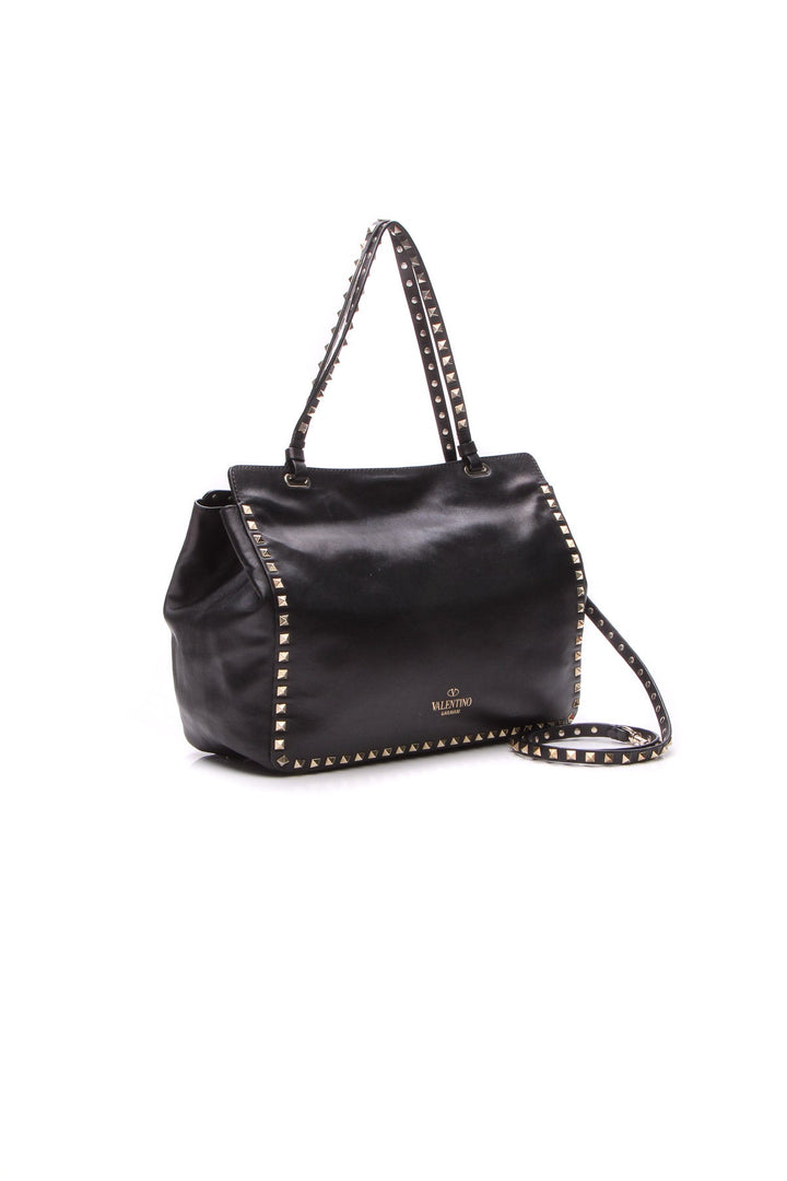 Rockstud All Over Trapeze Tote Bag
