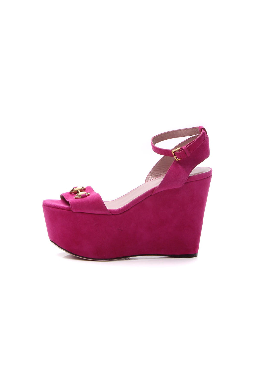 Horsebit Platform Sandals - Size 37