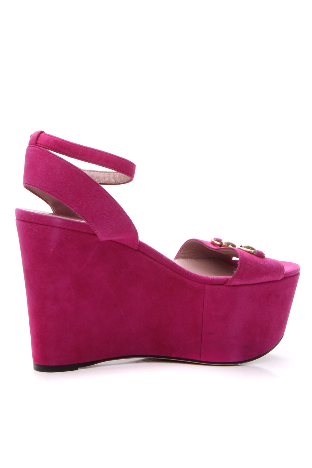 Horsebit Platform Sandals - Size 37