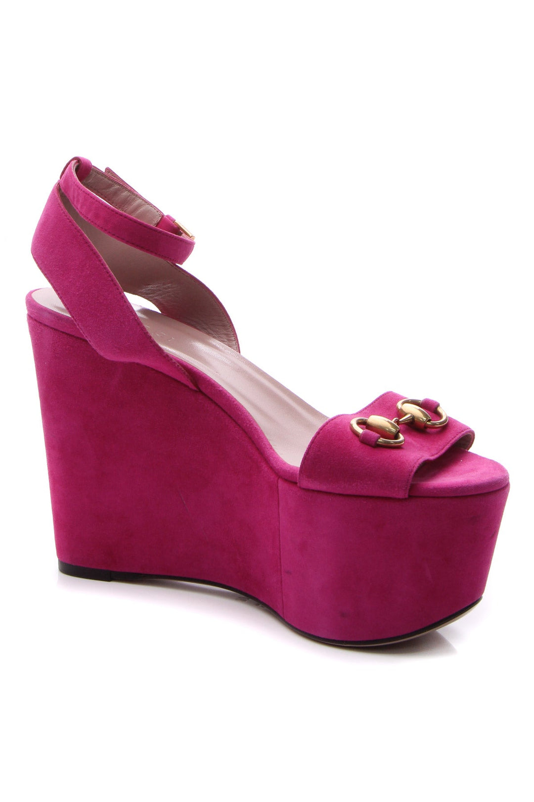 Horsebit Platform Sandals - Size 37