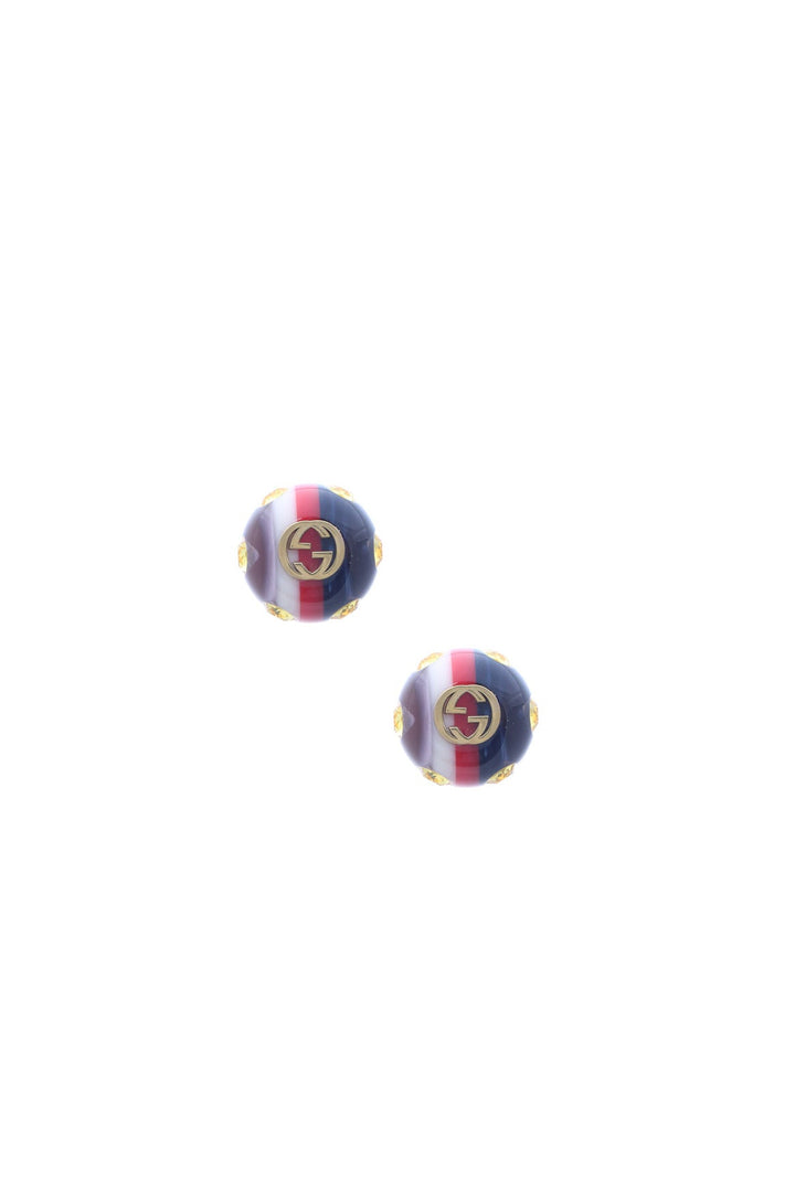 Crystal GG Web Earrings