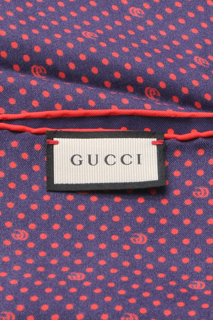 GG Polka Dot Pocket Square Scarf