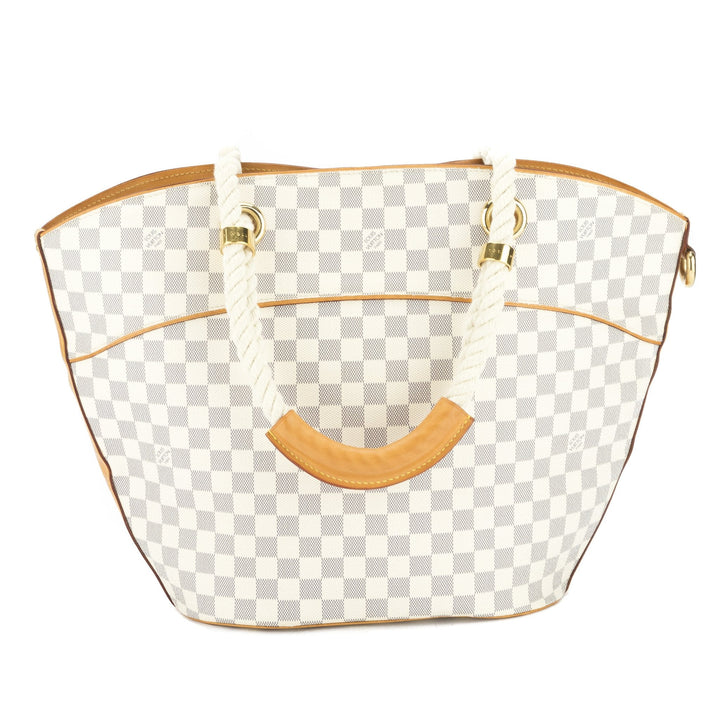 L*V Damier Azur Pampelonne Tote Bag (Pre Owned)
