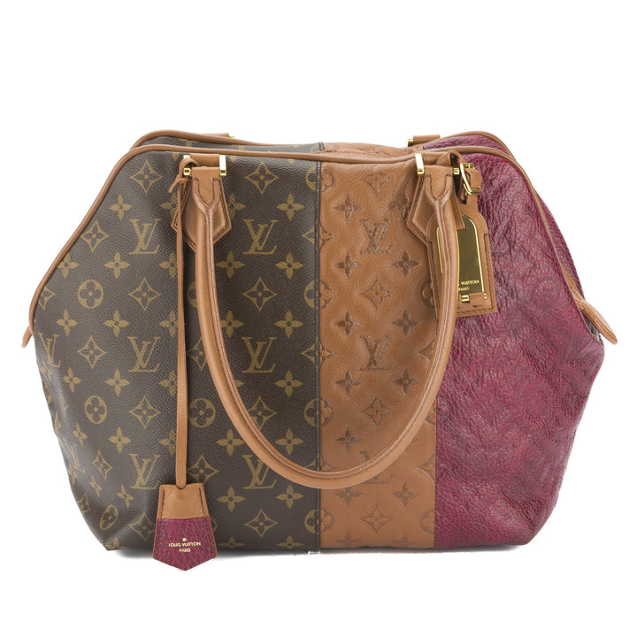 L*V Tricolor Monogram Blocks Tote 2011 Bag (Pre Owned)