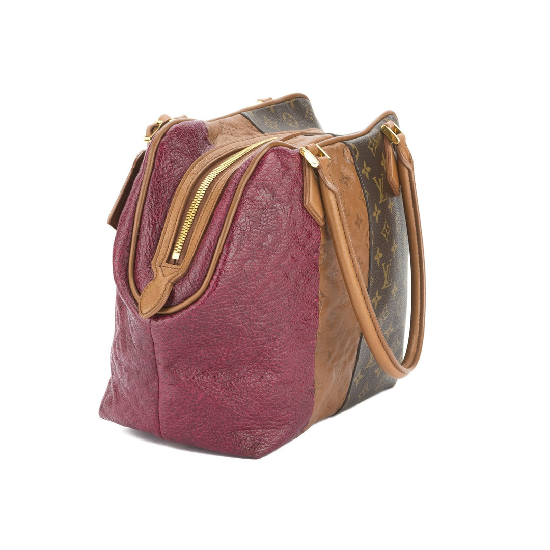 L*V Tricolor Monogram Blocks Tote 2011 Bag (Pre Owned)
