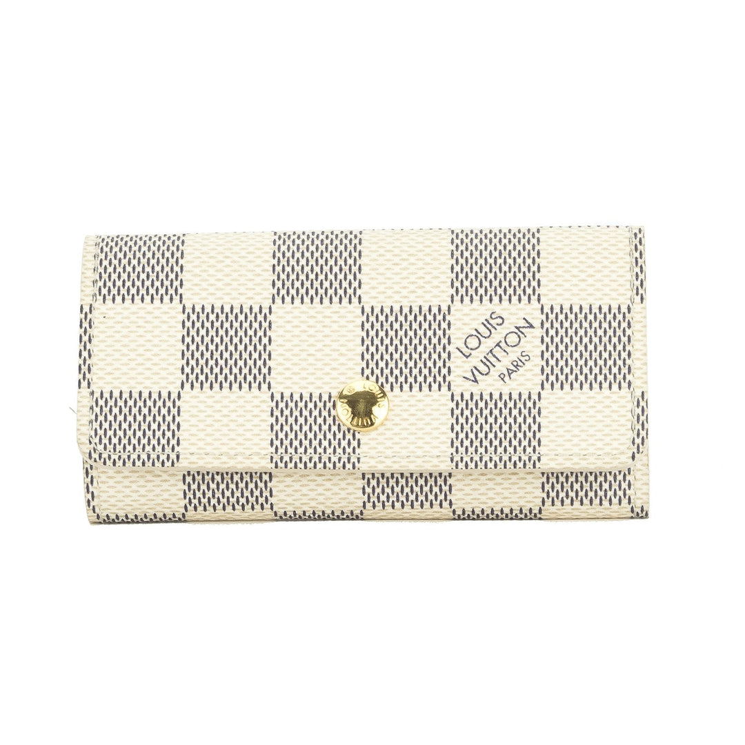 L*V Damier Azur Multicles 4-key Case (Pre Owned)