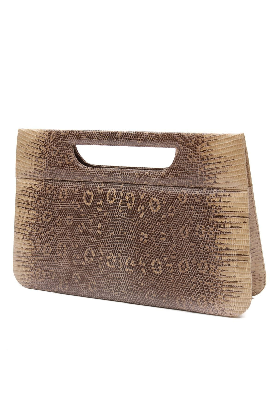 Lizard Top Handle Clutch