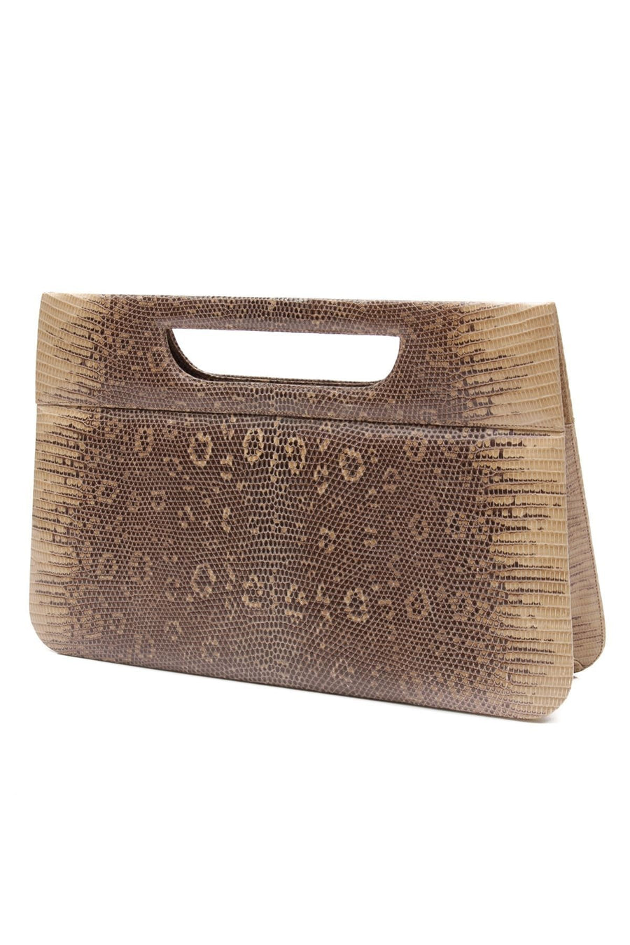 Lizard Top Handle Clutch