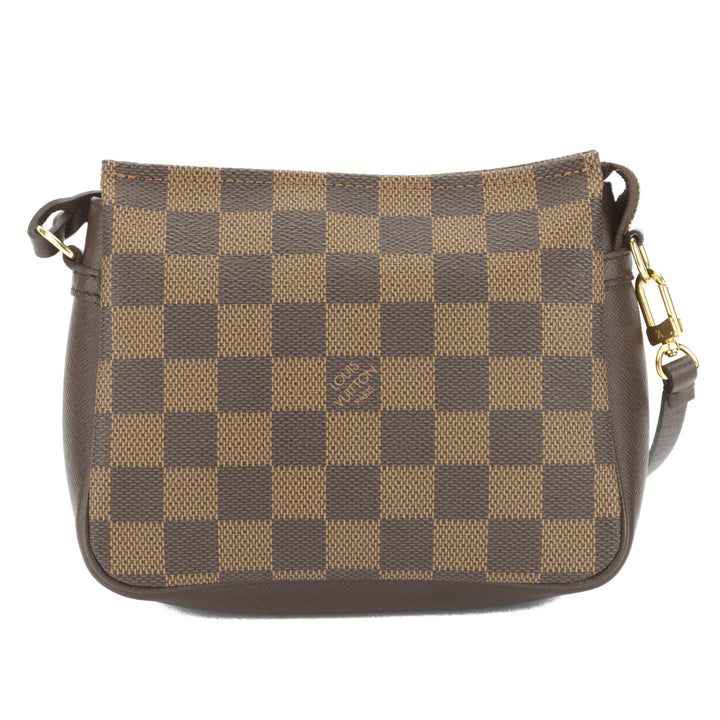 L*V Damier Ebene Trousse make-up Cosmetic Pouch (Pre Owned)