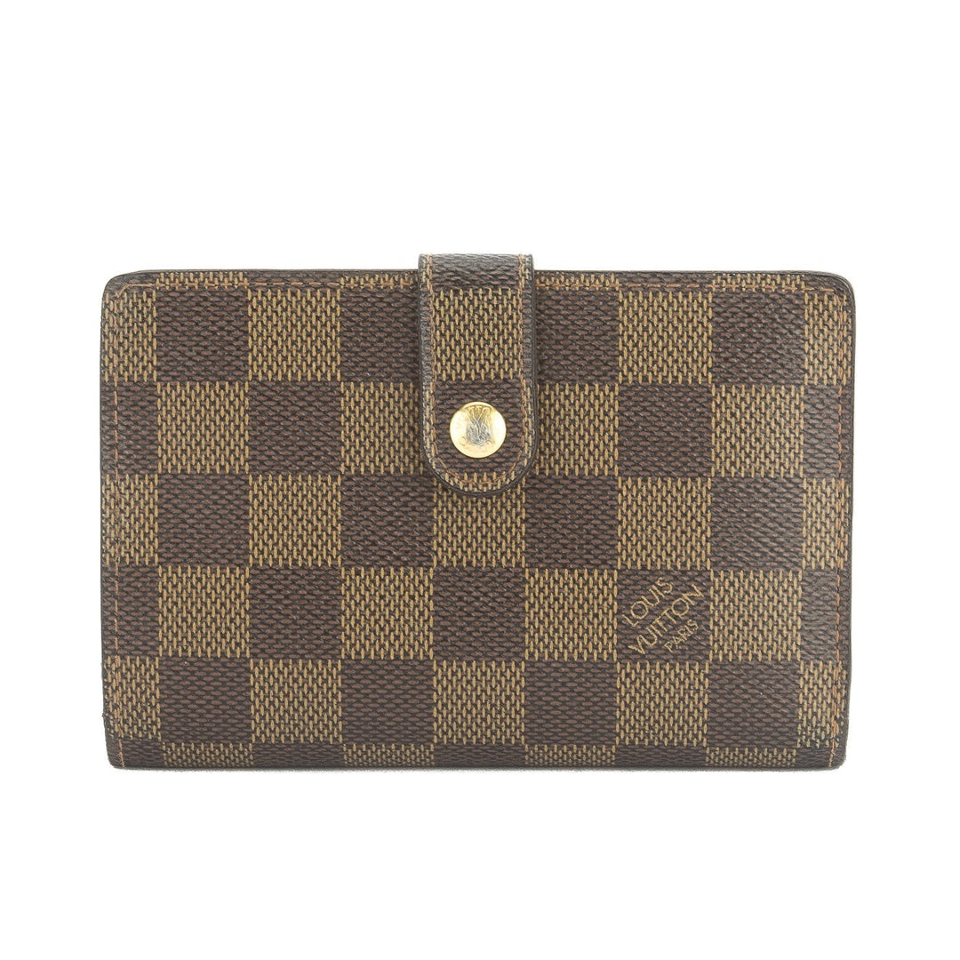 L*V Damier Ebene French Bifold Wallet (Pre Owned)