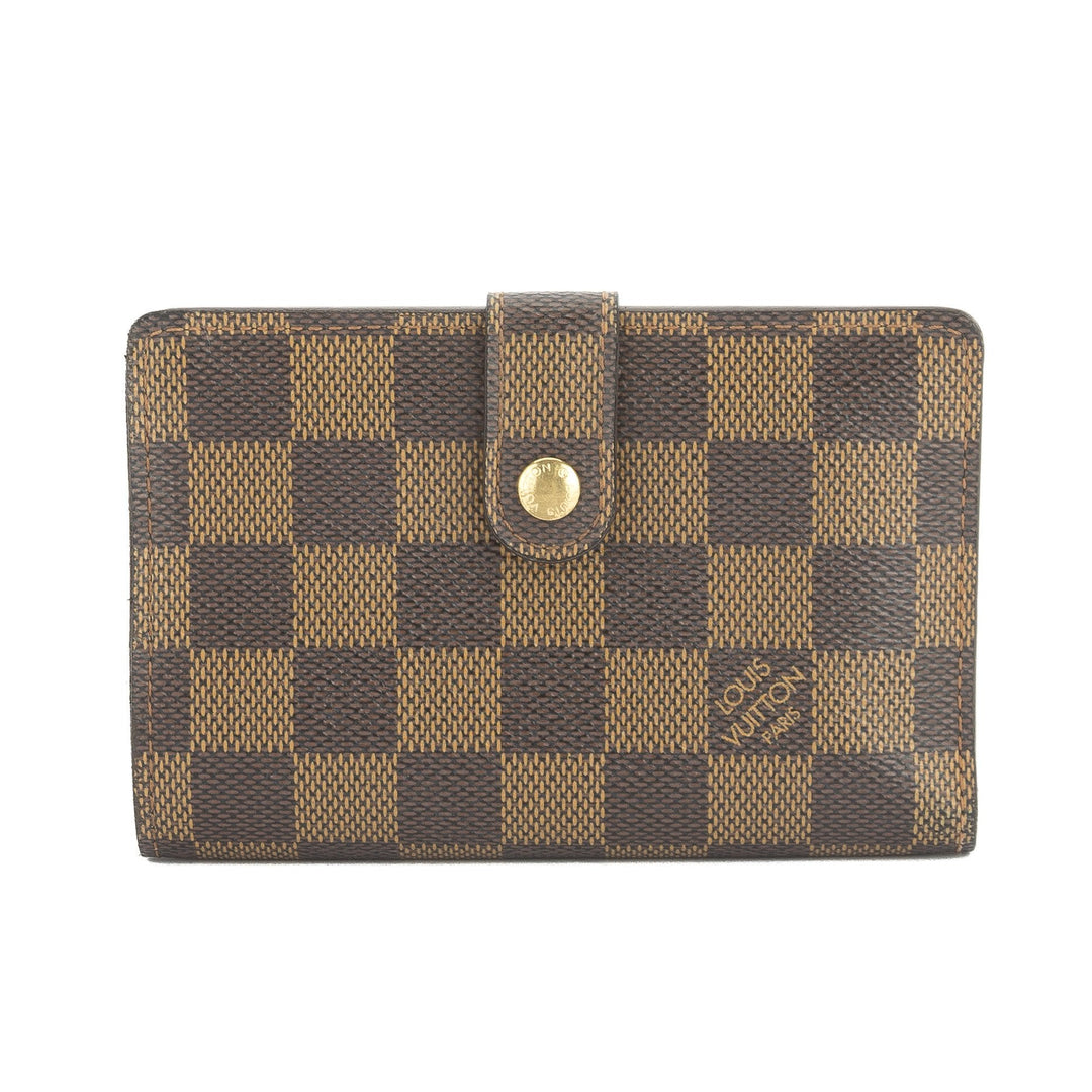 L*V Damier Ebene Portefeuille Viennoise Wallet (Pre Owned)
