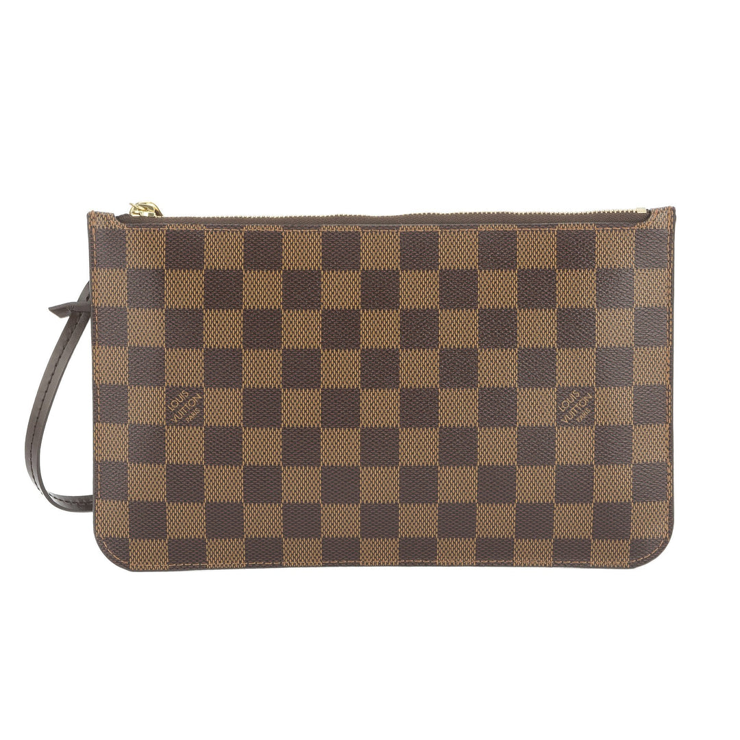 L*V Damier Ebene Neverfull Pouch Purse Clutch  (Indistinguishable)