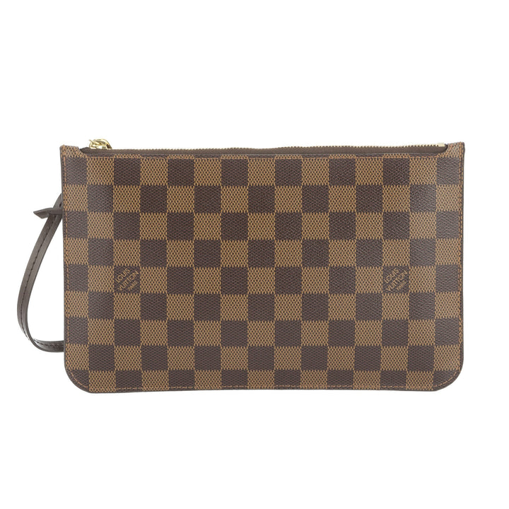 L*V Damier Ebene Neverfull Pouch Purse Clutch  (Indistinguishable)