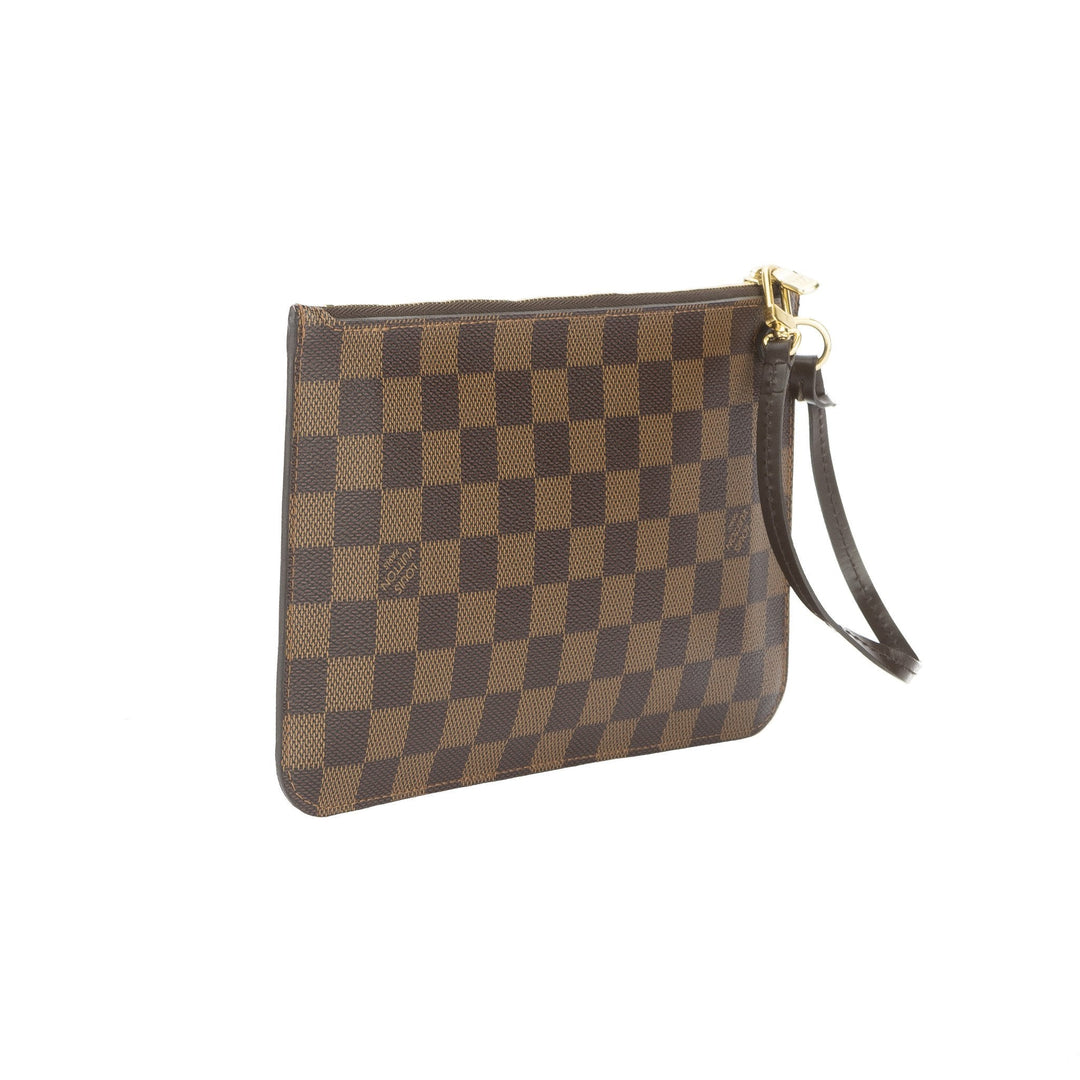 L*V Damier Ebene Neverfull Pouch Purse Clutch  (Indistinguishable)