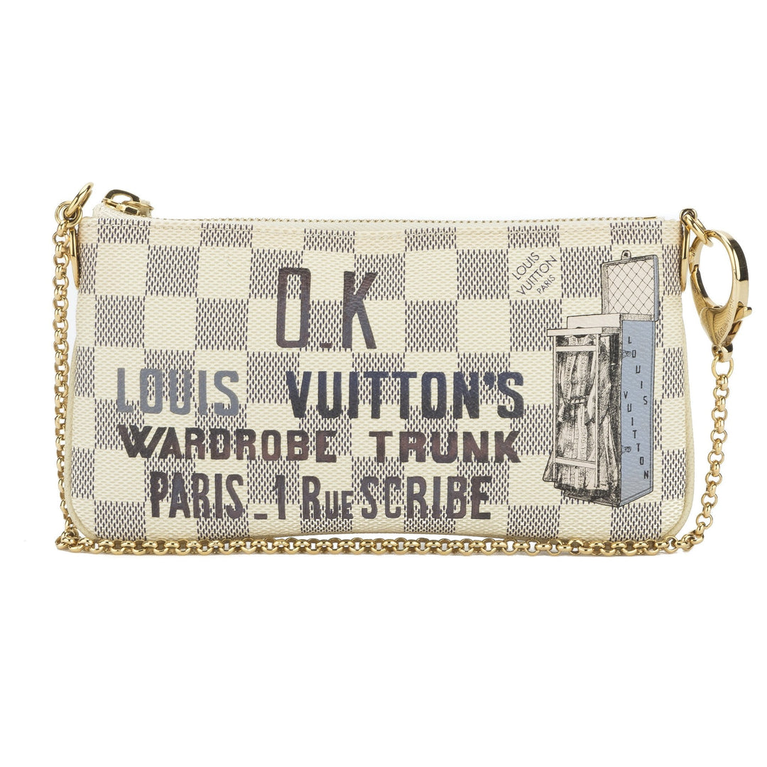 L*V Damier Azur Milla MM Pochette Bag (Indistinguishable)