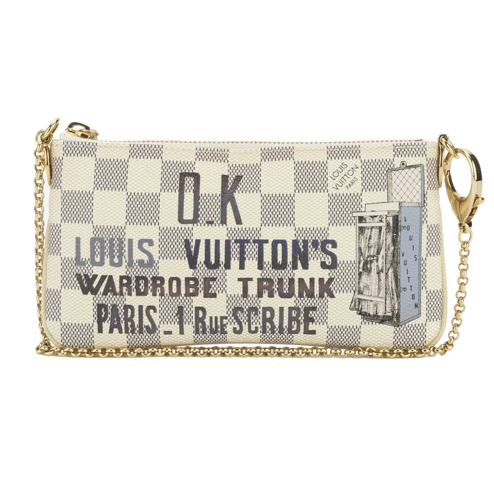 L*V Damier Azur Milla MM Pochette Bag (Indistinguishable)