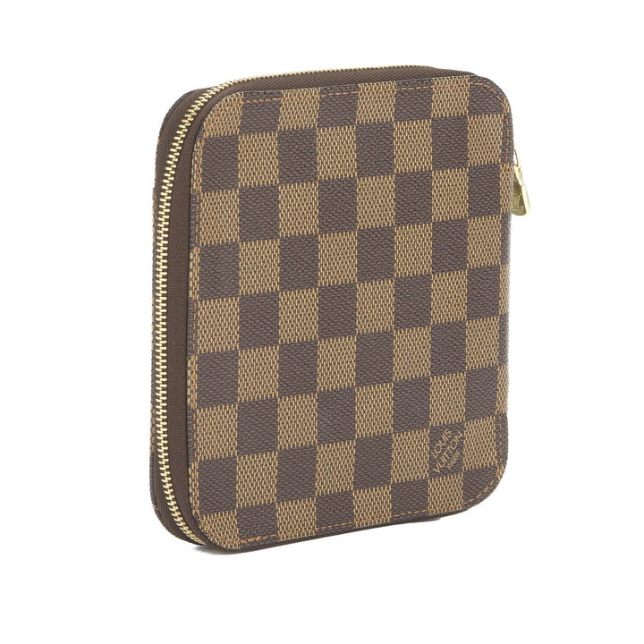 L*V Damier Ebene Business Organizer Card Case (Pre Owned)
