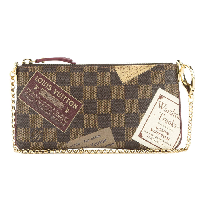 L*V Damier Ebene Milla MM Pochette Bag (Pre Owned)