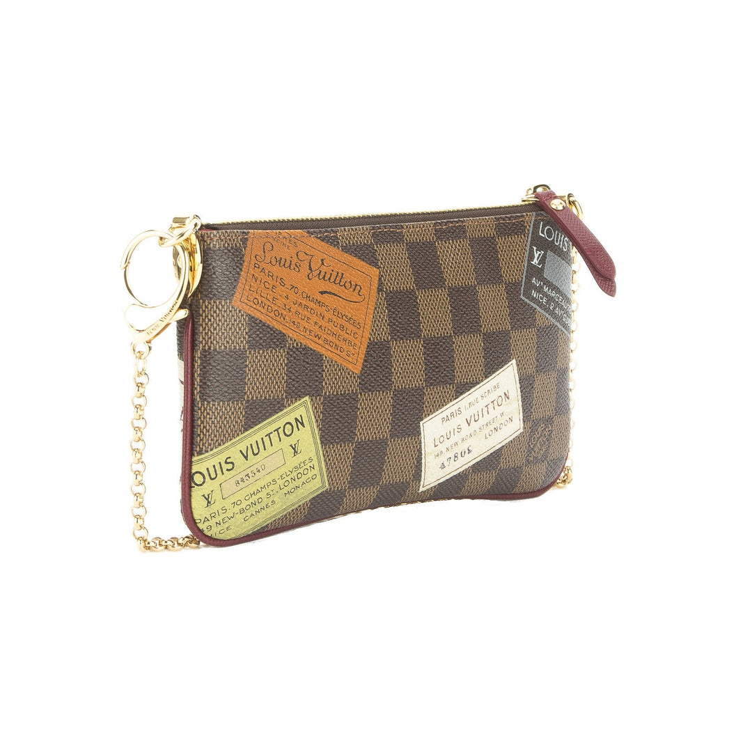 L*V Damier Ebene Milla MM Pochette Bag (Pre Owned)