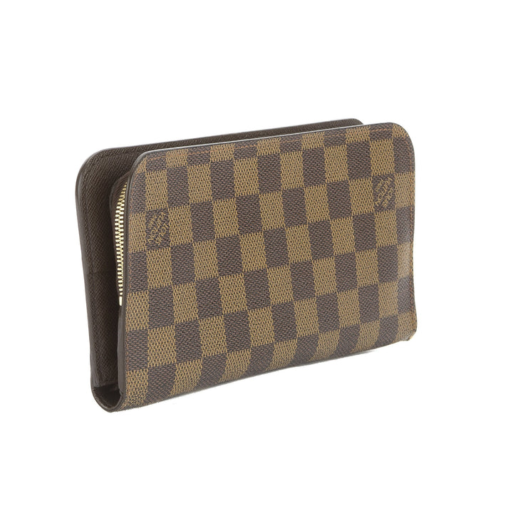 L*V Damier Ebene Portefeuille Ansoritto Wallet  (Pre Owned)