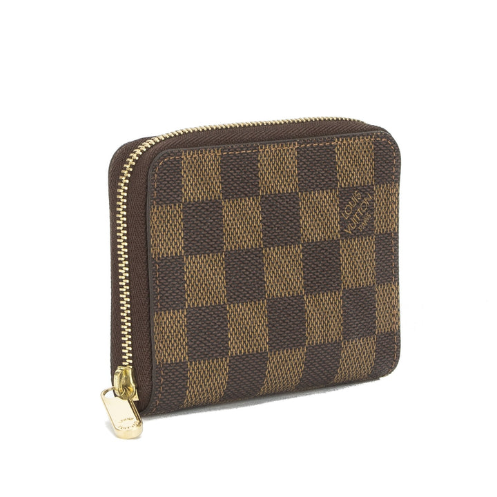 L*V Damier Ebene Zippy Coin Purse (Pre Owned)