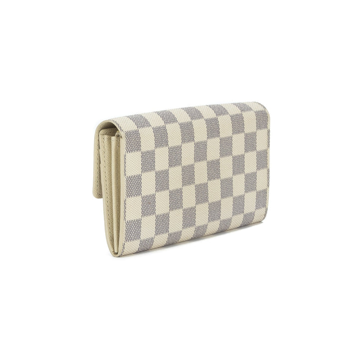 L*V Damier Azur Portefeuille Sarah Wallet (Pre Owned)