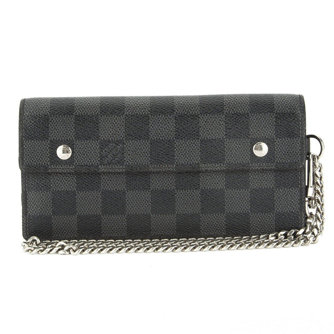 L*V Damier Graphite Portefeuille Accordeon Wallet (Pre Owned)