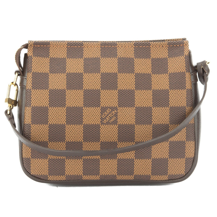 L*V Damier Ebene Trousse make-up Cosmetic Pouch (Pre Owned)